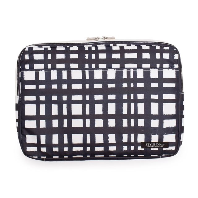 アウトレット パソコンケース Mサイズ (13.3インチ) インディゴチェック