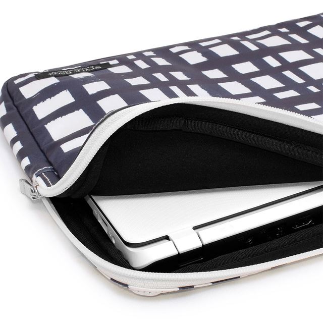 アウトレット パソコンケース Mサイズ (13.3インチ) インディゴチェック