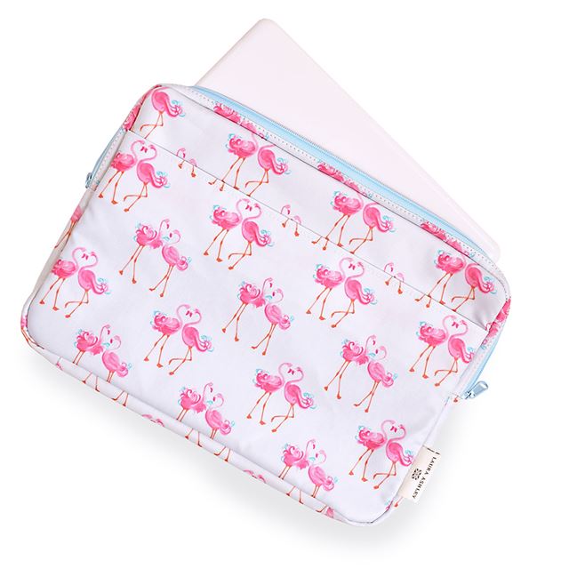 アウトレット LAURA ASHLEY パソコンケース 13.3インチ Pretty Flamingo