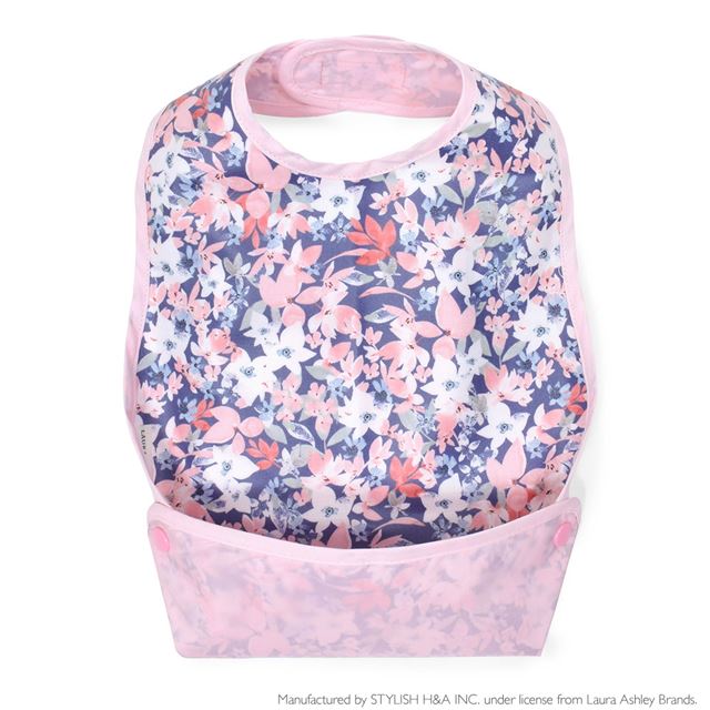 ゆうパケット対応 アウトレット LAURA ASHLEY お食事エプロン スタイ・ビブタイプ Floret