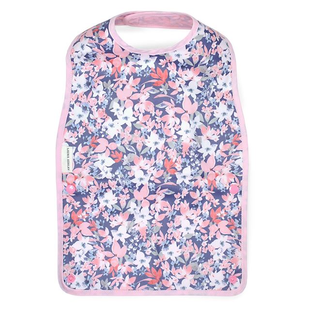 ゆうパケット対応 アウトレット LAURA ASHLEY お食事エプロン スタイ・ビブタイプ Floret
