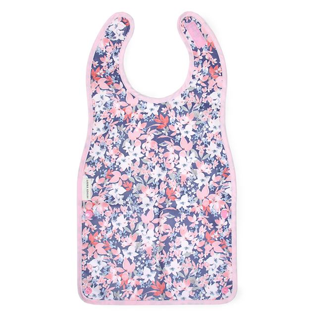 ゆうパケット対応 アウトレット LAURA ASHLEY お食事エプロン スタイ・ビブタイプ Floret