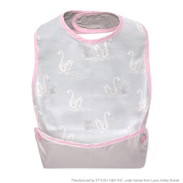 ゆうパケット対応 アウトレット LAURA ASHLEY お食事エプロン スタイ・ビブタイプ Swans