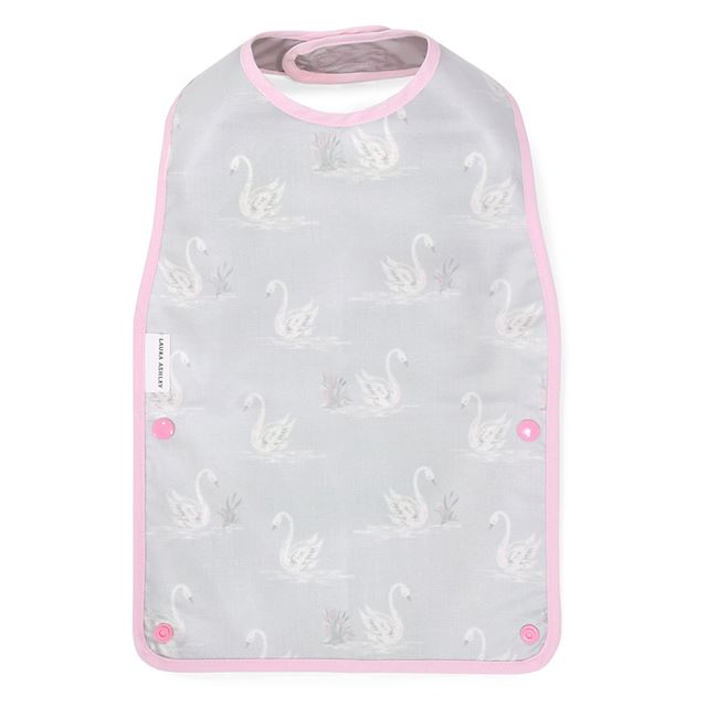ゆうパケット対応 アウトレット LAURA ASHLEY お食事エプロン スタイ・ビブタイプ Swans