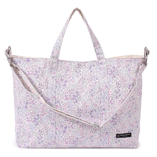 アウトレット レッスンバッグ マチ付き フローラルミスト