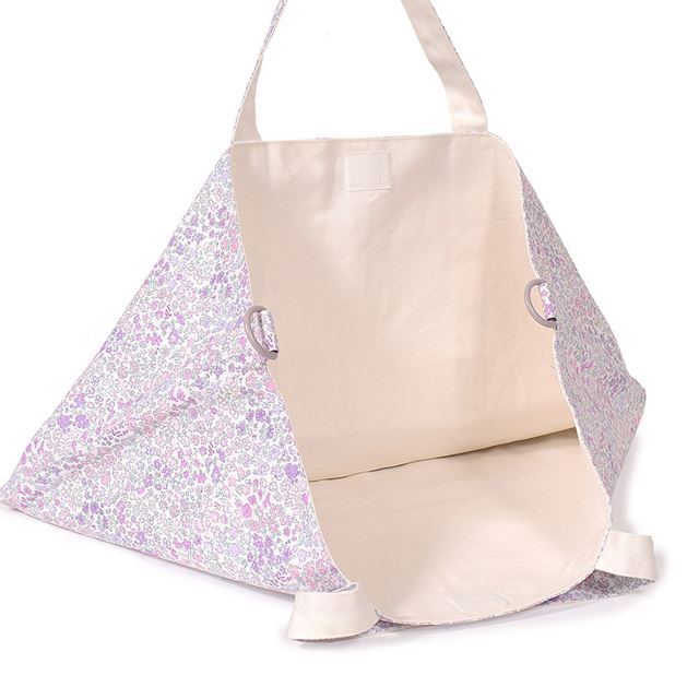 アウトレット レッスンバッグ マチ付き フローラルミスト