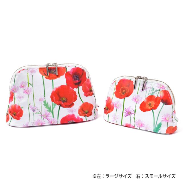 アウトレット ラウンドポーチ スモール スカーレットポピー