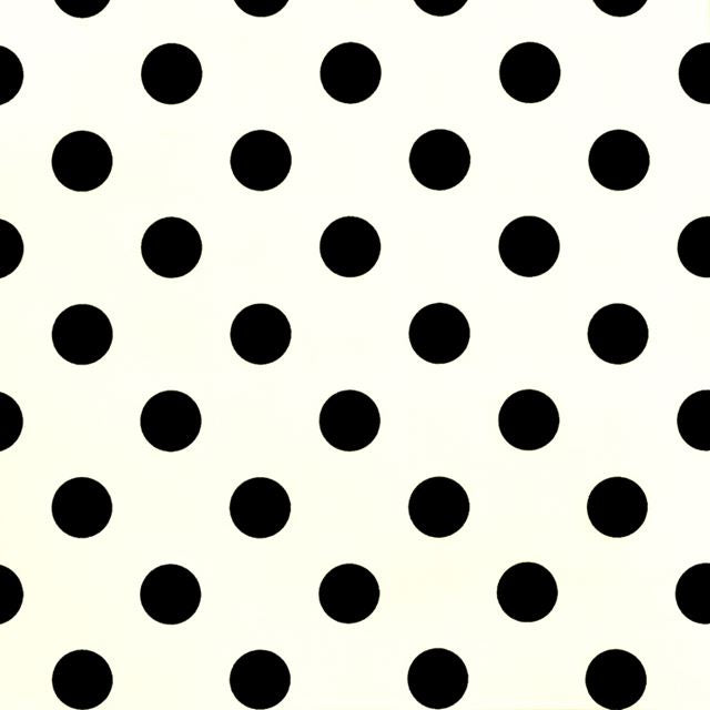 アウトレット お食事エプロン 長袖タイプ polka dot large(broadcloth・white)×白地に黒ドット