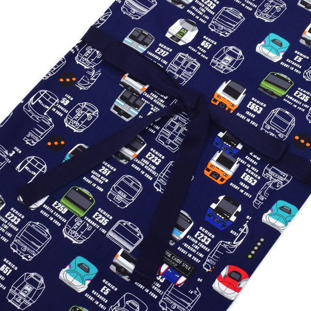 アウトレット 子どもエプロン(100～120cm) 電車コレクション※JR東日本商品化許諾済