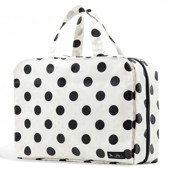 アウトレット おむつポーチ バッグタイプ polka dot large(broadcloth・white)