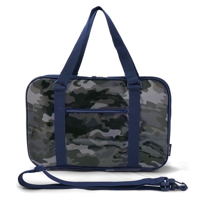 アウトレット 書道・習字バッグ 迷彩・グレー