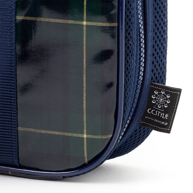 アウトレット 書道・習字バッグ タータンチェック・ダークグリーン