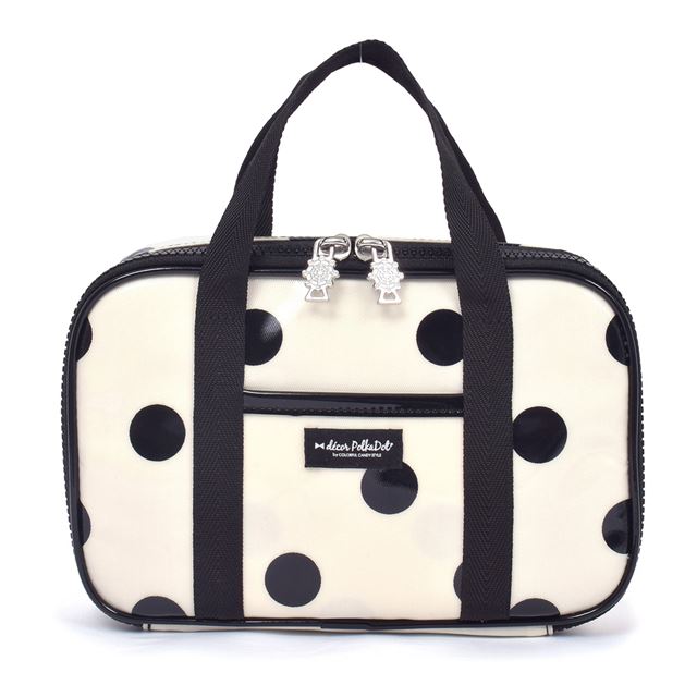 アウトレット decor PolkaDot 裁縫・ソーイングバッグ polka dot large(twill・white)