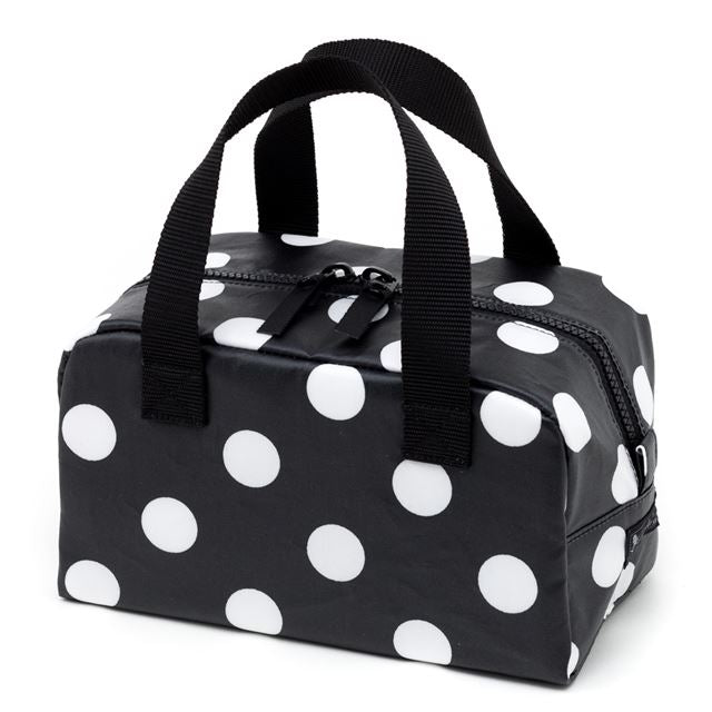 ゆうパケット対応 アウトレット 保温・保冷バッグ polka dot large(broadcloth・black)