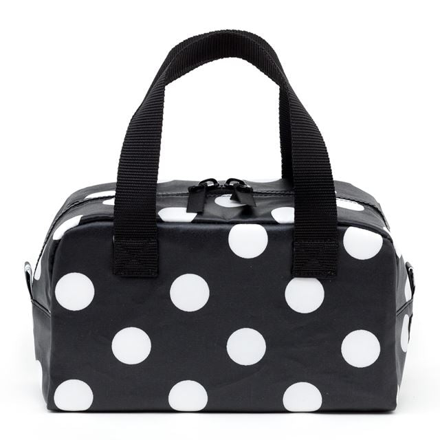 ゆうパケット対応 アウトレット 保温・保冷バッグ polka dot large(broadcloth・black)