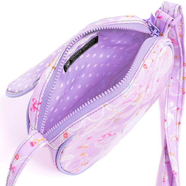 アウトレット ポシェット レース模様にprettyバレリーナ(ラベンダー)