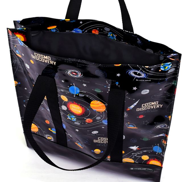 アウトレット 縦型レッスンバッグ・音楽バッグ 太陽系惑星とコスモプラネタリウム(ブラック)
