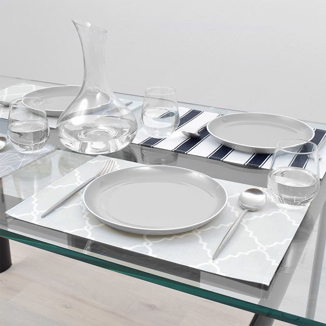 ゆうパケット対応 アウトレット ランチョンマット 2枚セット 綿100％ (30cm×44cm) スタンダードタイプ モロッコパターン