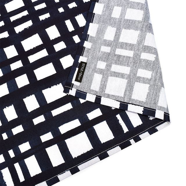 ゆうパケット対応 アウトレット ランチョンマット 2枚セット 綿100％ (30cm×44cm) スタンダードタイプ インディゴチェック