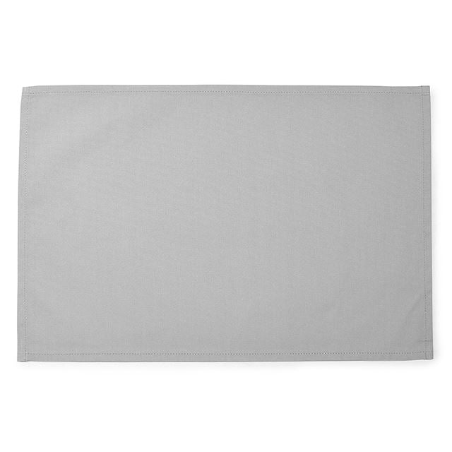 ゆうパケット対応 アウトレット ランチョンマット 2枚セット 綿100％ (30cm×44cm) スタンダードタイプ 無地オックス・フロストグレイ