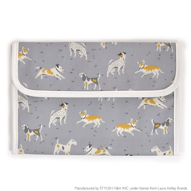 ゆうパケット対応 アウトレット LAURA ASHLEY 母子手帳ケース(ジャバラタイプ) DOGS