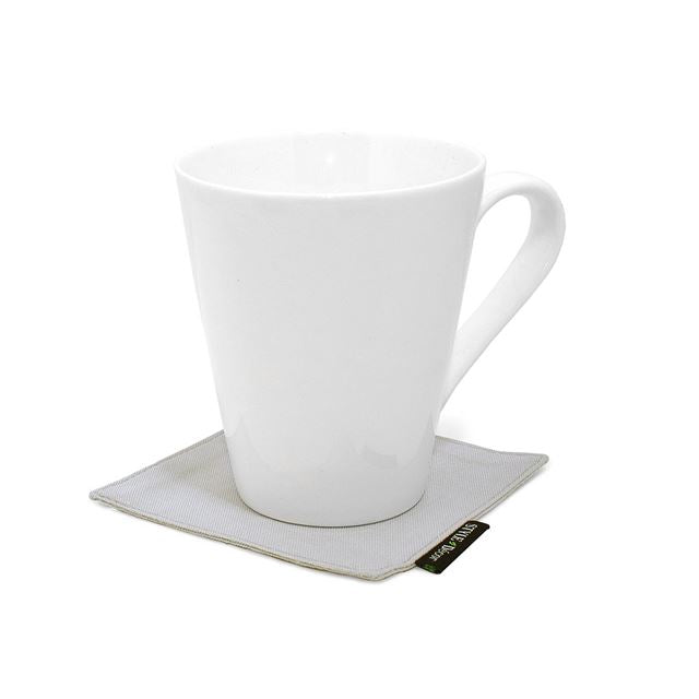 ゆうパケット対応 アウトレット コースター 4枚セット リバーシブルタイプ 綿100% 無地オックス・フロストグレイ