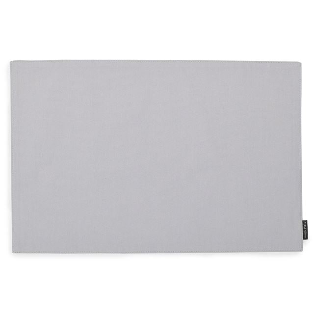 ゆうパケット対応 アウトレット ランチョンマット 2枚セット 綿100％(30cm×45cm) リバーシブルタイプ 無地オックス・フロストグレイ