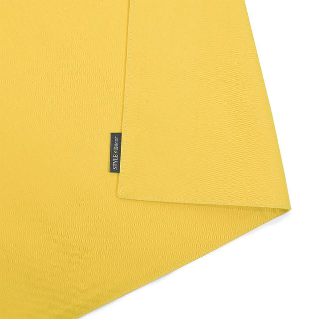 ゆうパケット対応 アウトレット ランチョンマット 2枚セット 綿100％(30cm×45cm) リバーシブルタイプ 無地オックス・シトロンイエロー