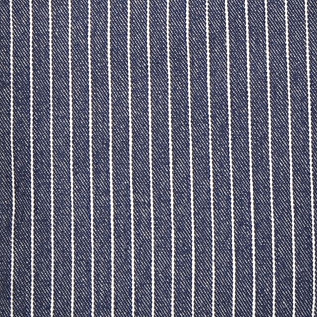 アウトレット シューズケース リバーシブル ピンストライプ・インディゴ