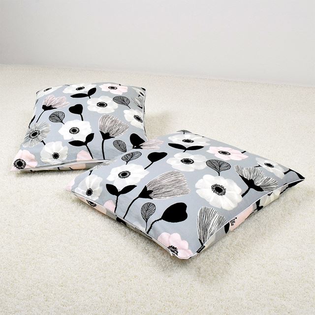 アウトレット 座布団カバー (55cm×59cm) 2枚セット ノルディックガーデン