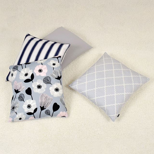 アウトレット 座布団カバー (55cm×59cm) 2枚セット ノルディックガーデン