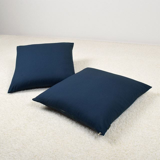 アウトレット 座布団カバー (55cm×59cm) 2枚セット 無地オックス