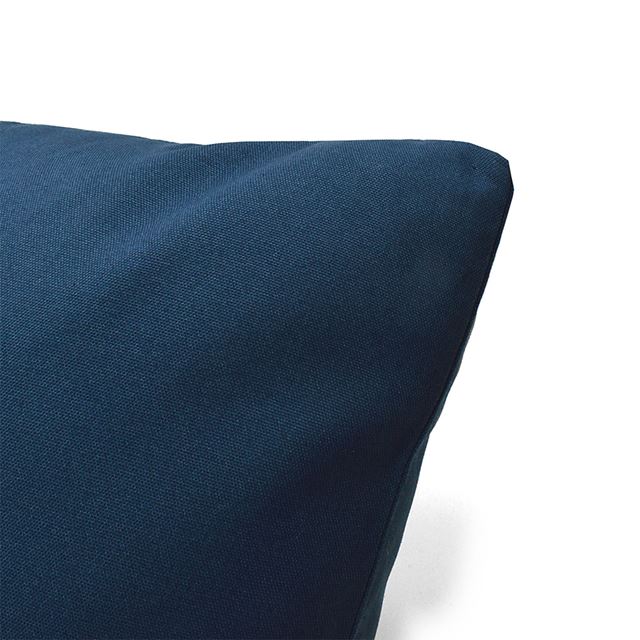 アウトレット 座布団カバー (55cm×59cm) 2枚セット 無地オックス・ネイビーブルー