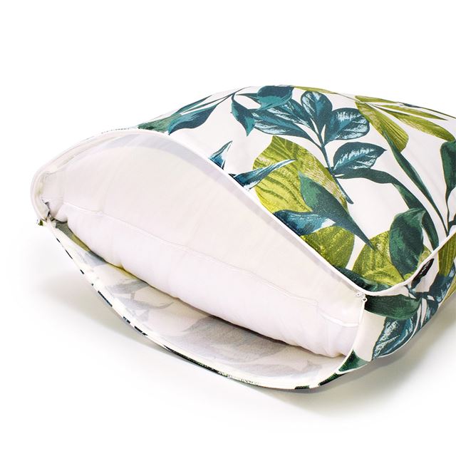 アウトレット クッションカバー 2枚セット 綿100％ (45cm×45cm) スタンダードタイプ ボタニカルリーフ