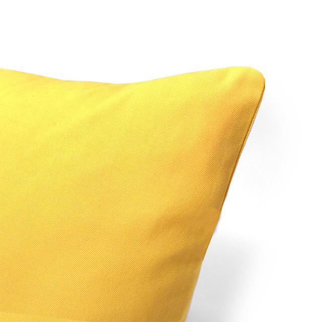アウトレット クッションカバー 2枚セット 綿100％ (45cm×45cm) スタンダードタイプ 無地オックス・シトロンイエロー