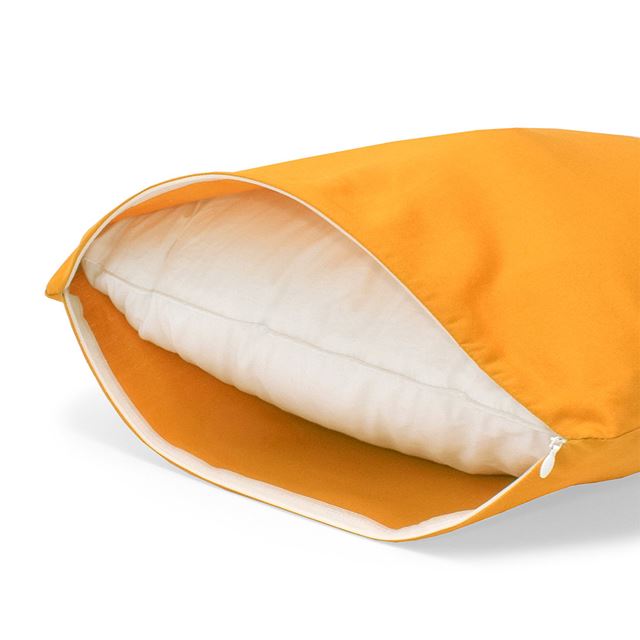 アウトレット クッションカバー 2枚セット 綿100％ (45cm×45cm) スタンダードタイプ 無地オックス・マンダリンオレンジ