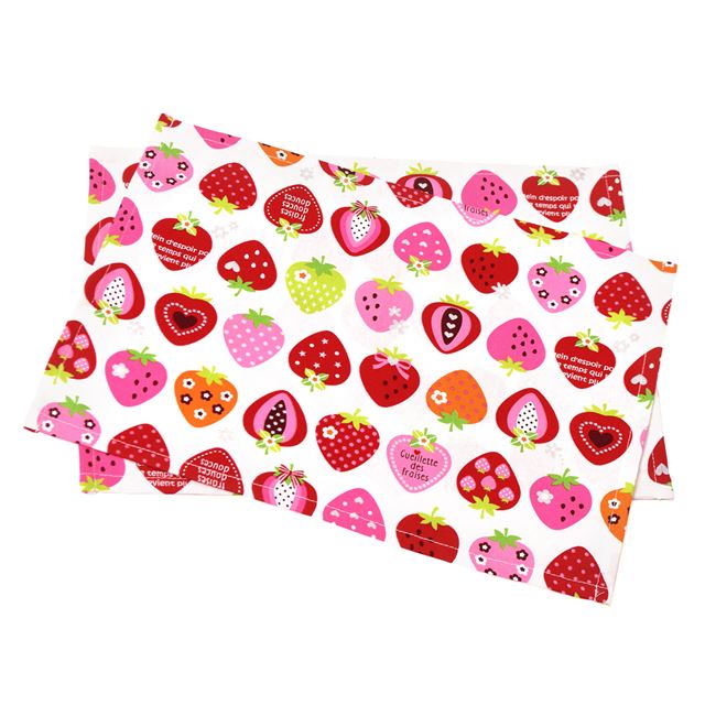 アウトレット ランチョンマット(25cm×35cm) 2枚セット スイートストロベリーコレクション