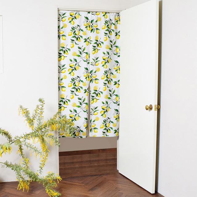 アウトレット 間仕切りカーテン・のれん (86cm×150cm)  シトラスレモン