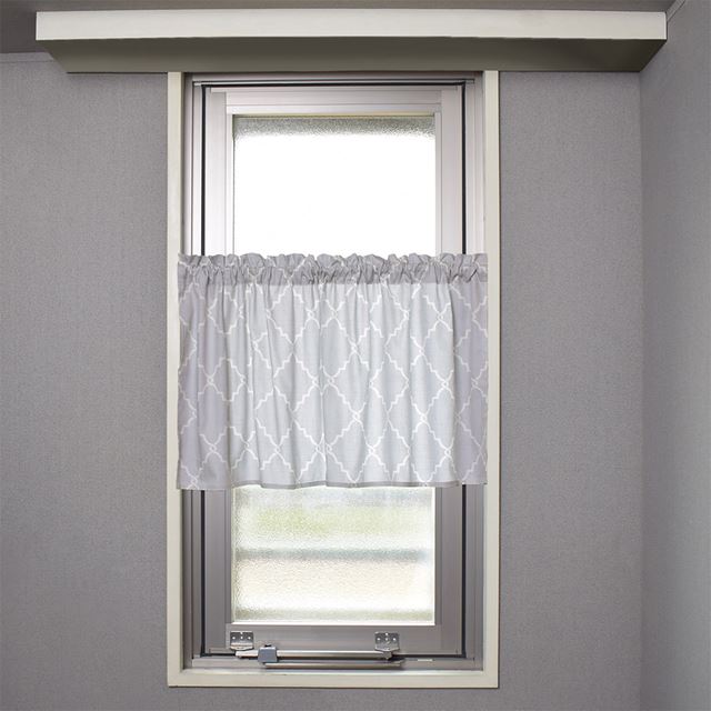 アウトレット カフェカーテン 綿100% (47cm×100cm) スタンダードタイプ モロッコパターン