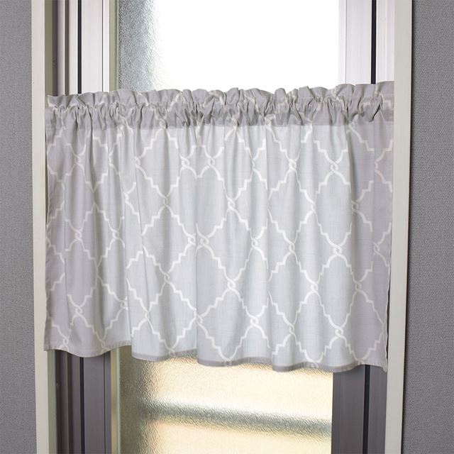 アウトレット カフェカーテン 綿100% (47cm×100cm) スタンダードタイプ モロッコパターン