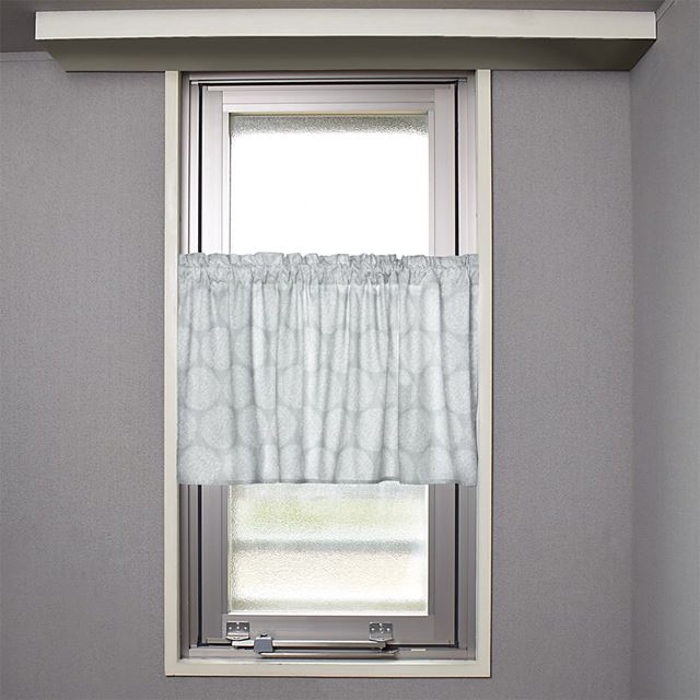 アウトレット カフェカーテン 綿100% (47cm×100cm) スタンダードタイプ フルール