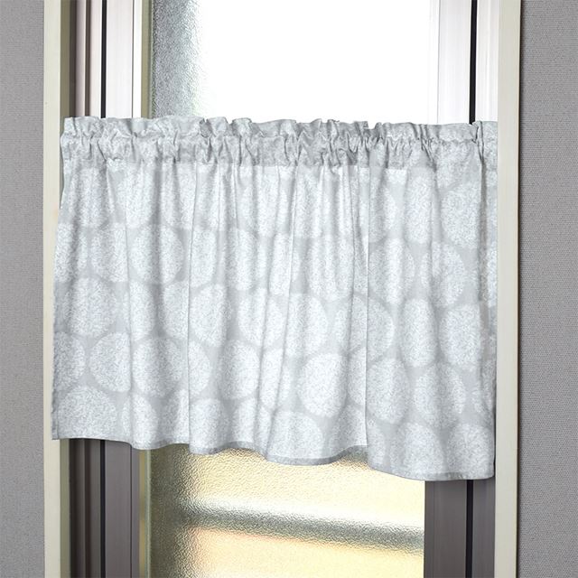アウトレット カフェカーテン 綿100% (47cm×100cm) スタンダードタイプ フルール