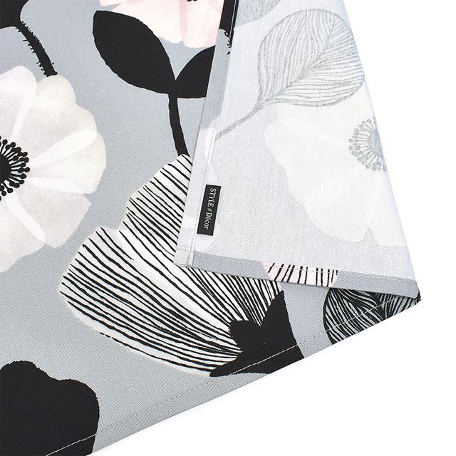 アウトレット カフェカーテン 綿100% (72cm×100cm) スタンダードタイプ ノルディックガーデン