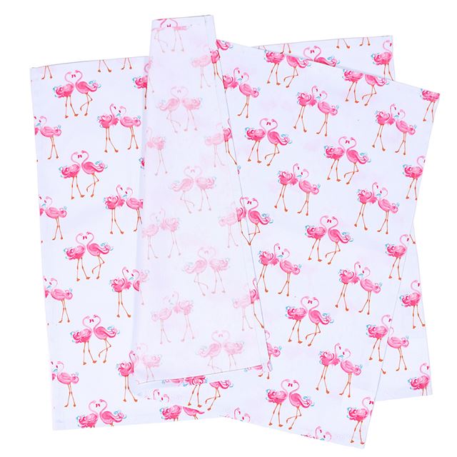 アウトレット LAURA ASHLEY ランチクロス・給食ナフキン(45cm×45cm) 2枚セット Pretty Flamingo