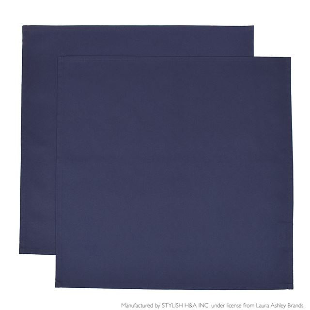 アウトレット LAURA ASHLEY ランチクロス・給食ナフキン(45cm×45cm) 2枚セット Royal Navy