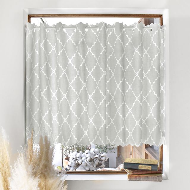 アウトレット カフェカーテン (70cm×100cm) ラミネートタイプ モロッコパターン