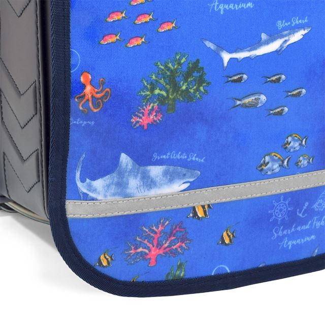 アウトレット ランドセルカバー 反射材(リフレクター)付き ブルーラグーン