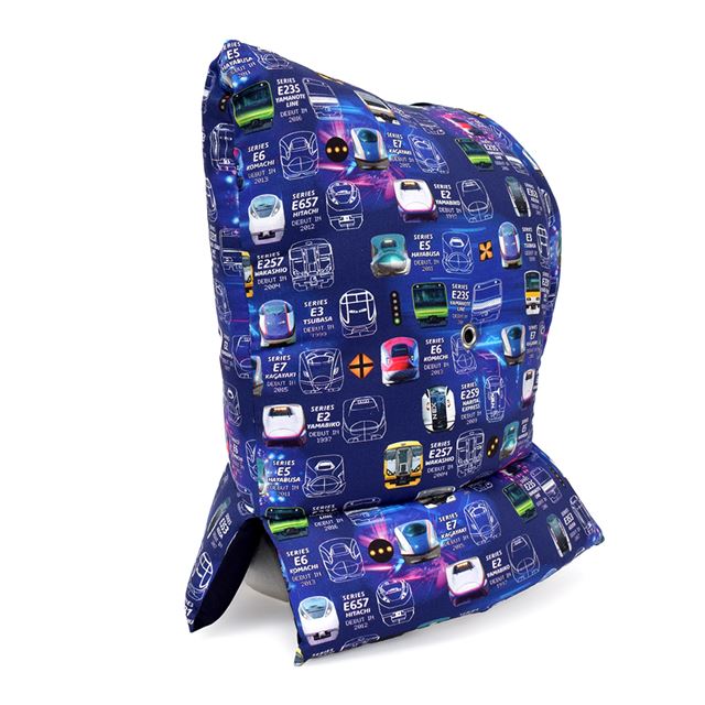 アウトレット 防災頭巾(椅子固定ゴム付き) 電車の顔コレクション※JR東日本商品化許諾済