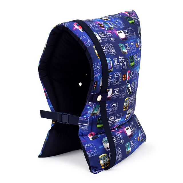 アウトレット 防災頭巾(椅子固定ゴム付き) 電車の顔コレクション※JR東日本商品化許諾済