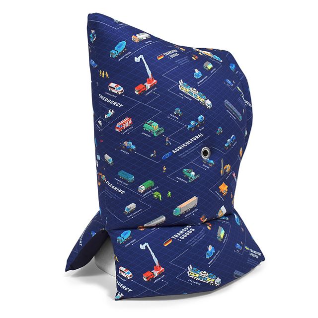 アウトレット 防災頭巾(椅子固定ゴム付き) クルマ社会の交通インフラ